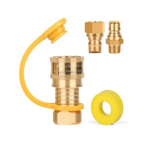 3/4 inch male and female plug fitting NG quick connect NPT Kit for propane hose