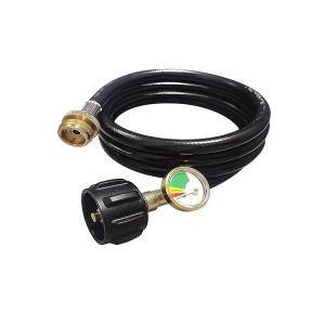 Regulator 6 feet propane adapter hose with Gauge QCC1 hose and regulator