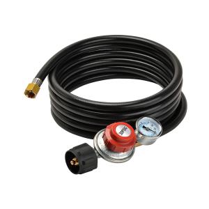 QCC1 TYPE1 Tank Adapter solid brass connector gas hose with Gauge